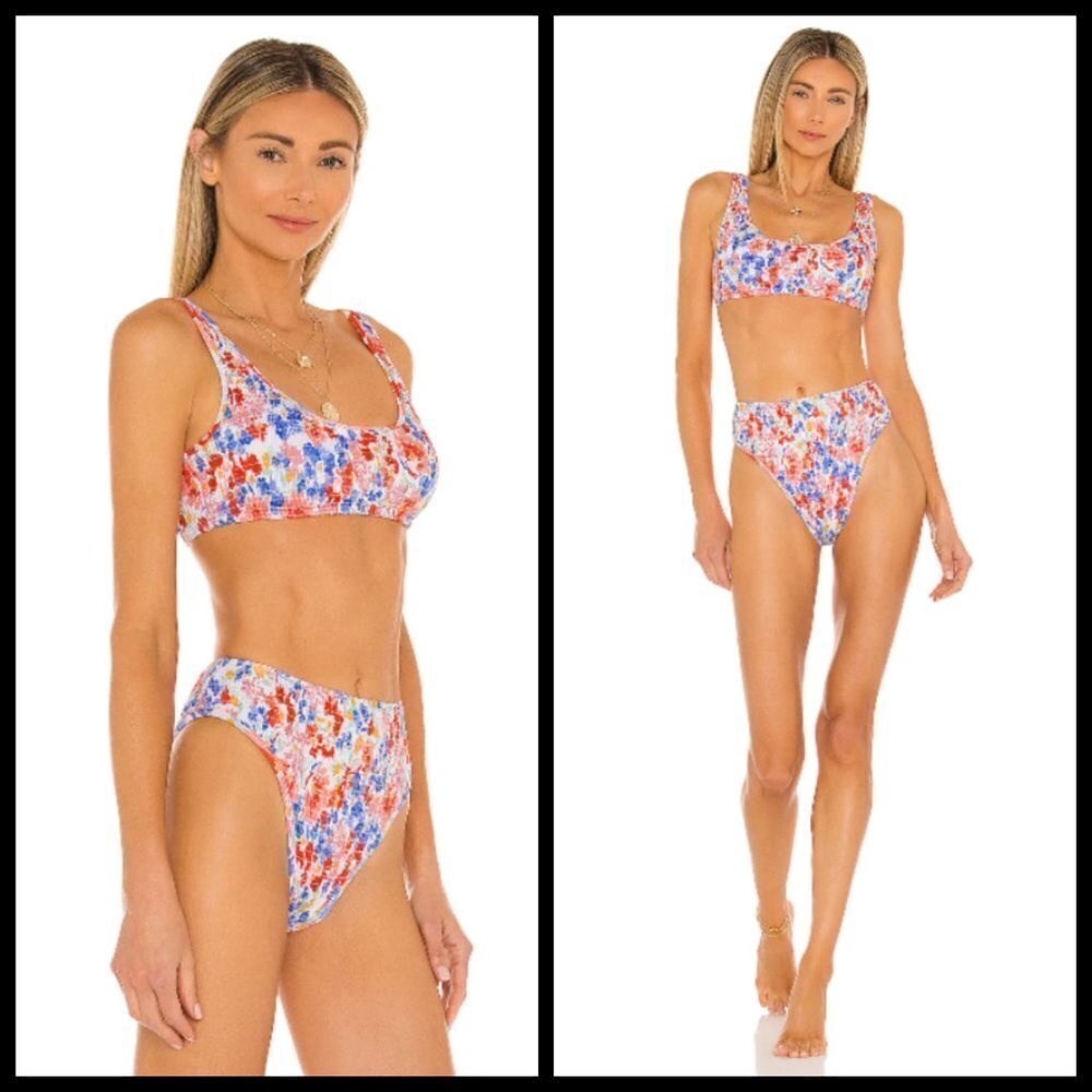💕L*SPACE💕 Flowers Forever Bikini Set Large NWT